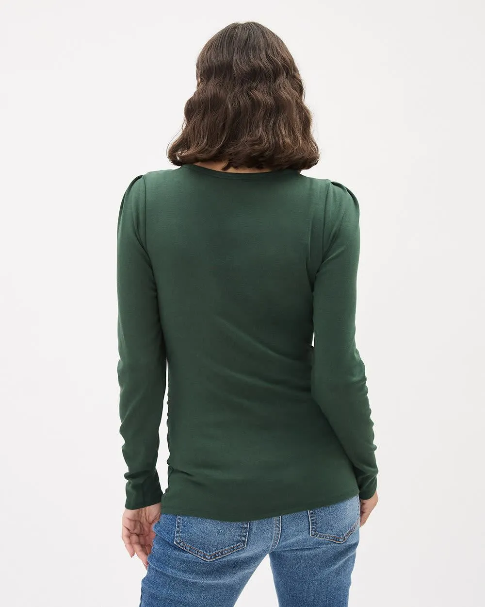 Long-Sleeve Scoop-Neck Top - Thyme Maternity sold by Reitmans product image thumbnail 2