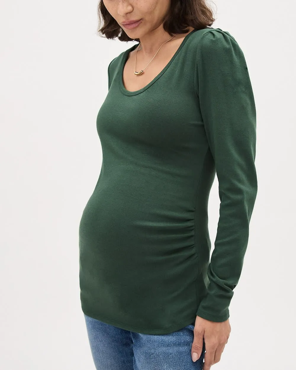 Long-Sleeve Scoop-Neck Top - Thyme Maternity sold by Reitmans product image thumbnail 4