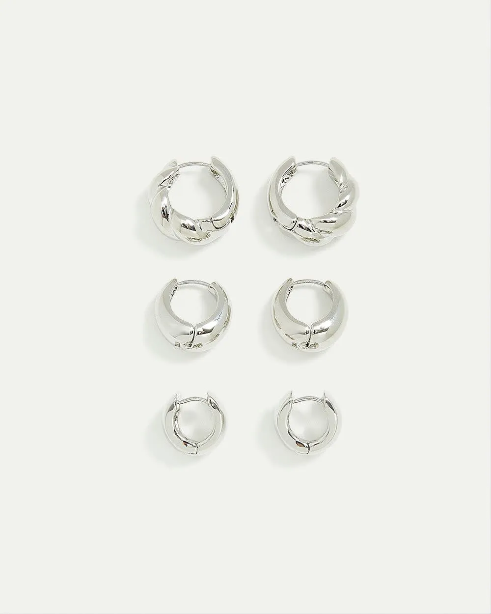 Chunky Hoops - 3 Pairs sold by Reitmans product image thumbnail 2