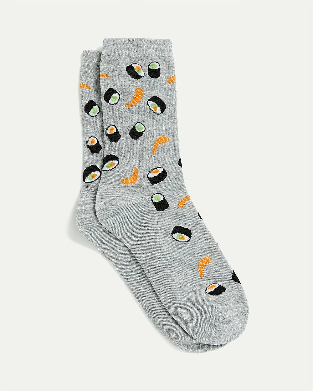Cotton Crew Socks with Sushis sold by Reitmans