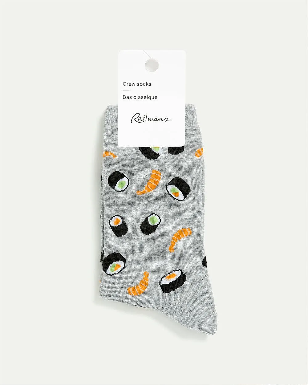Cotton Crew Socks with Sushis sold by Reitmans product image thumbnail 2