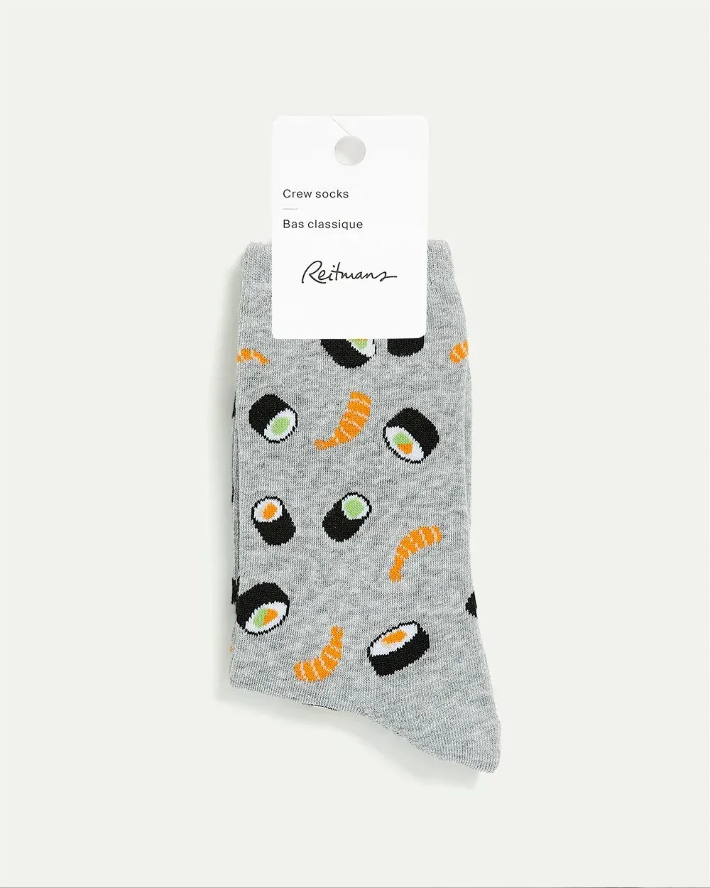 Cotton Crew Socks with Sushis sold by Reitmans product image thumbnail 5