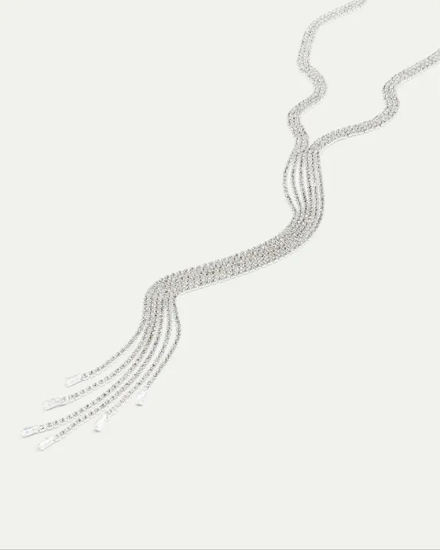 Rhinestone Y Necklace sold by Reitmans