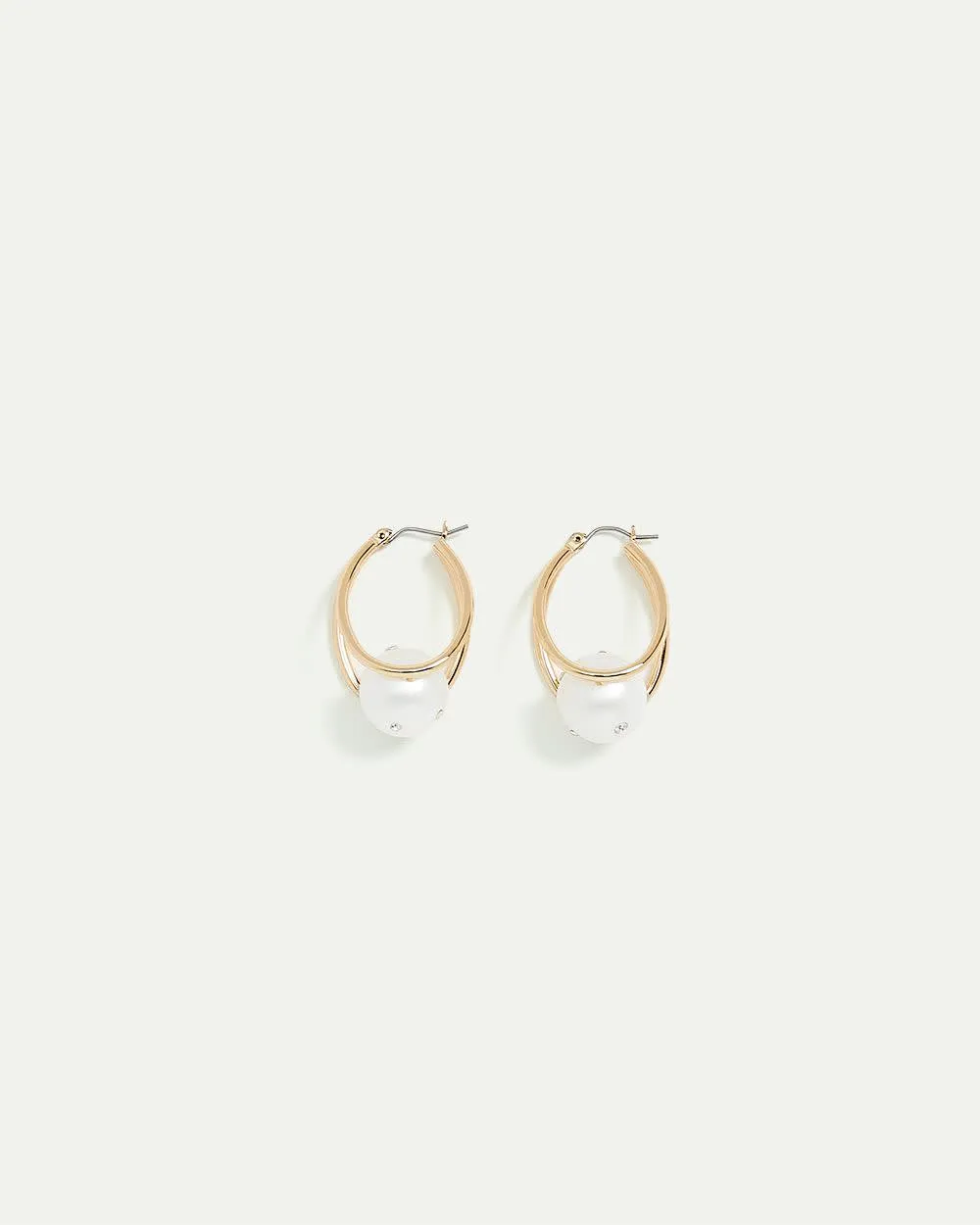 Double Hoops with Pearl sold by Reitmans product image thumbnail 2