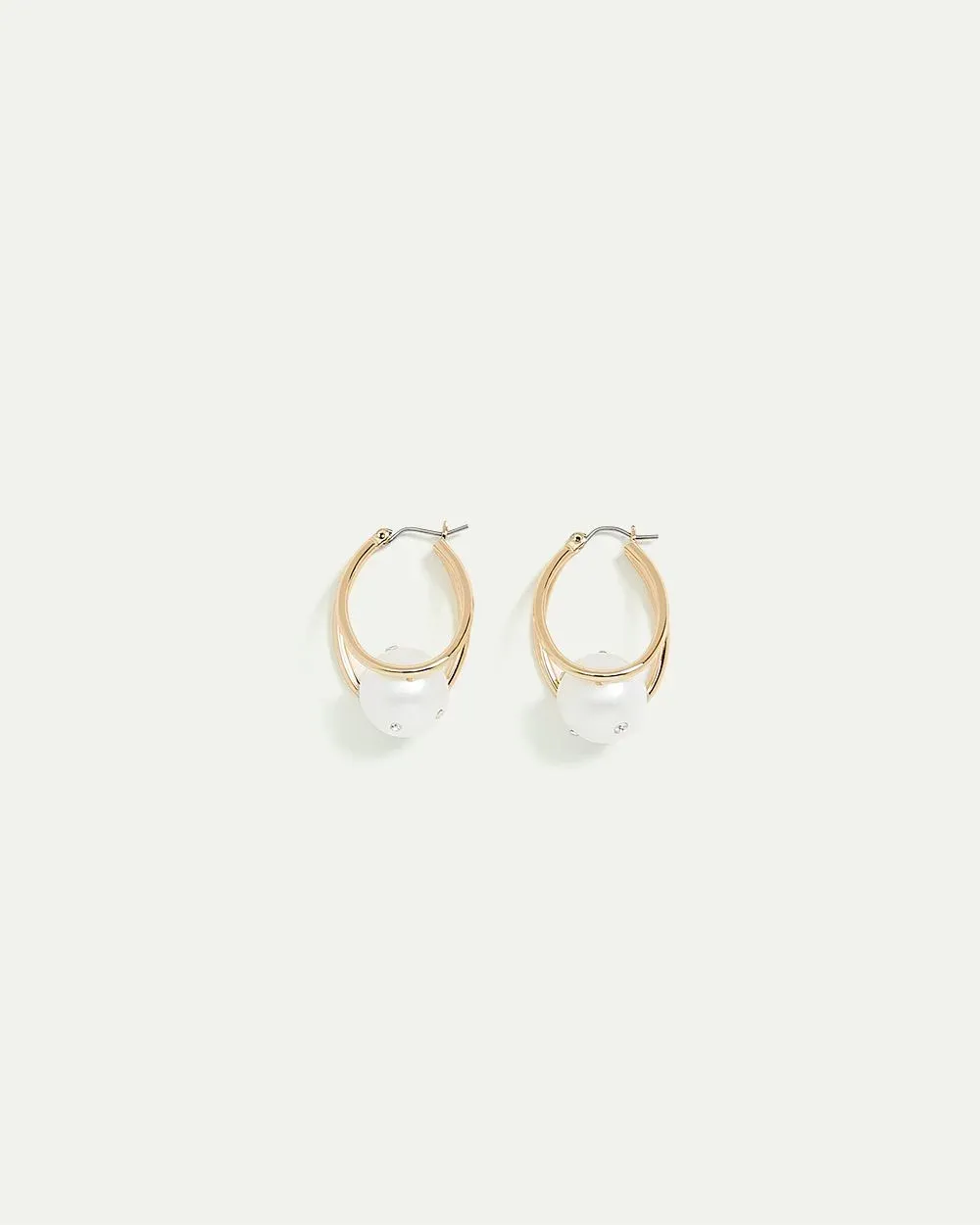 Double Hoops with Pearl sold by Reitmans product image thumbnail 4