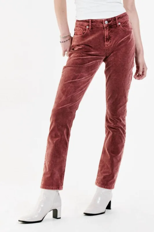 DEAR JOHN DENIM - Blaire High Rise Ankle Slim Straight Corduroy Pants sold by Reitmans