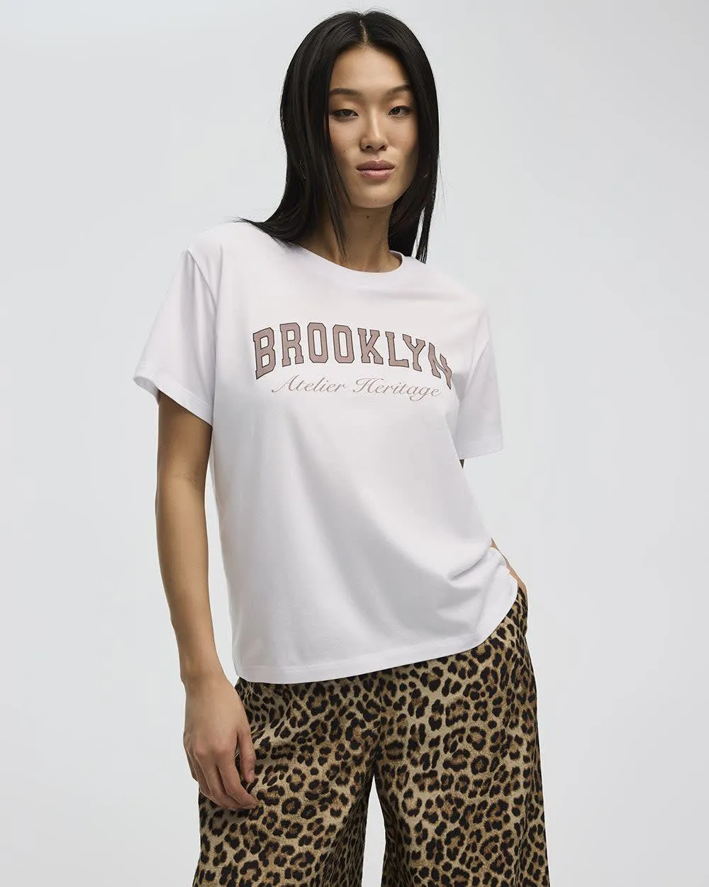 Short-Sleeve Crew-Neck Tee sold by Reitmans product image thumbnail 3