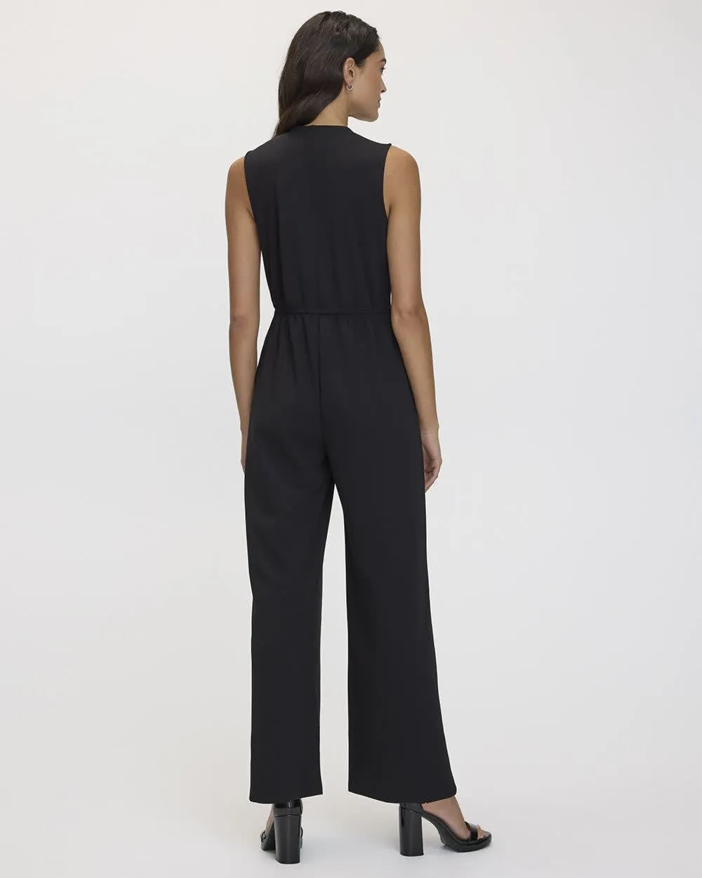 Straight-Leg Sleeveless Jumpsuit with Wrap Front sold by Reitmans product image thumbnail 2