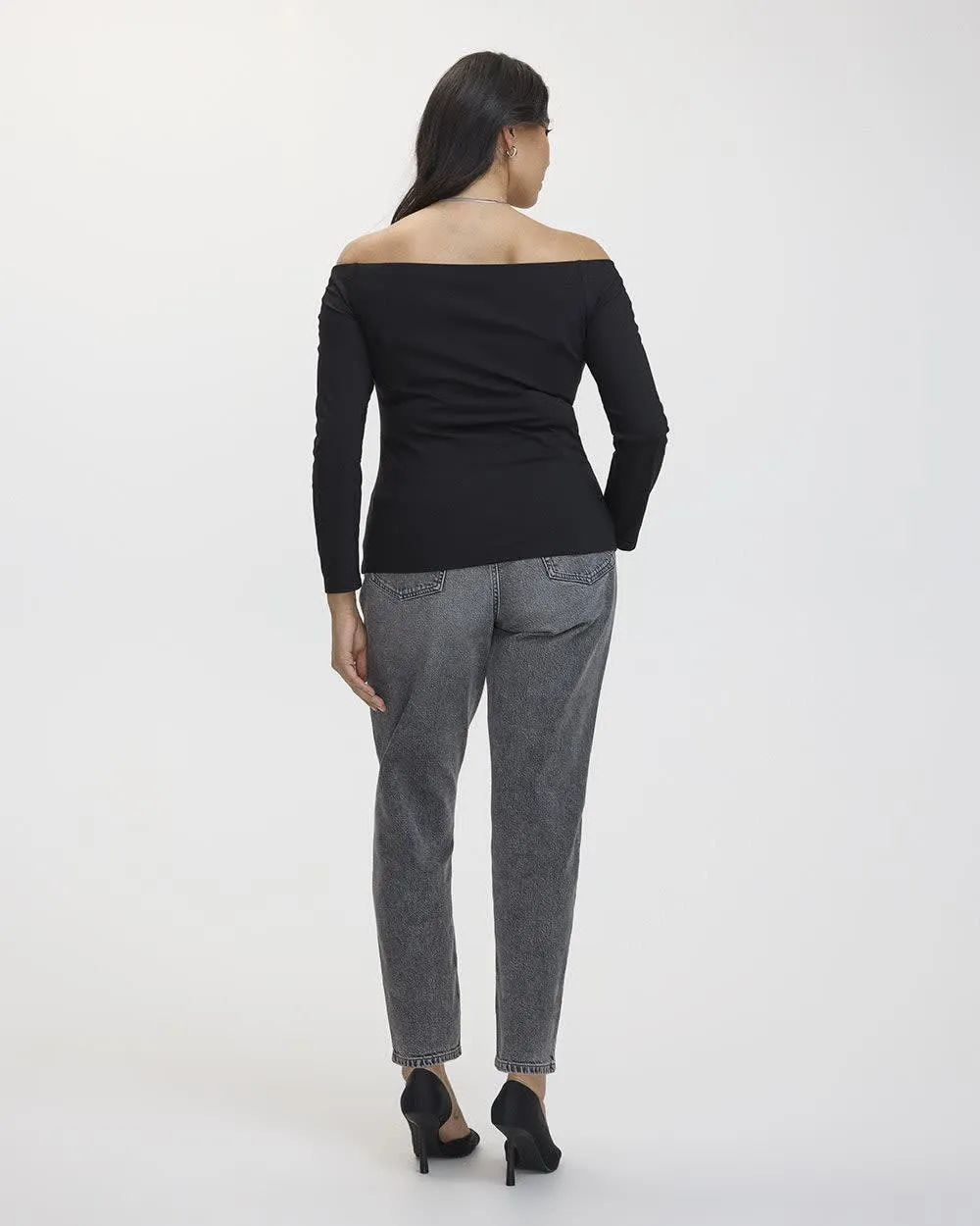 Long-Sleeve Off-the-Shoulder Top sold by Reitmans product image thumbnail 2