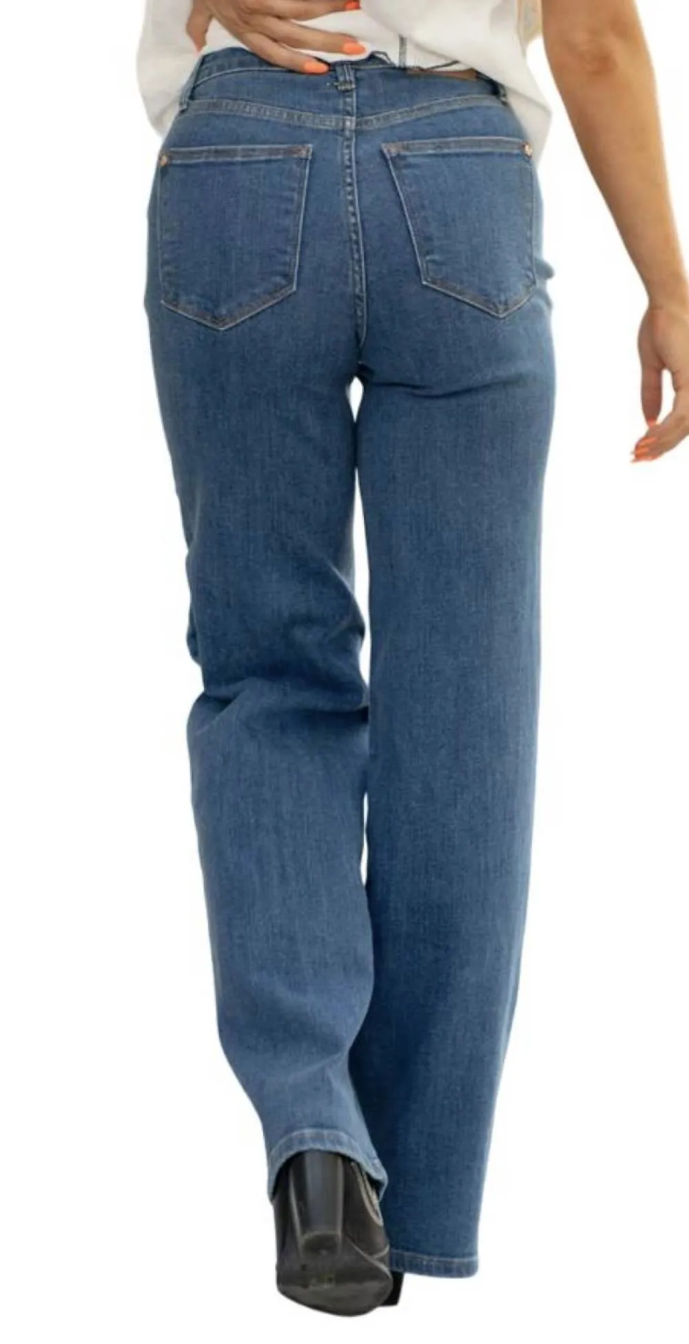 Judy Blue - Classic Wide Leg Bootcut Jeans sold by Reitmans product image thumbnail 3