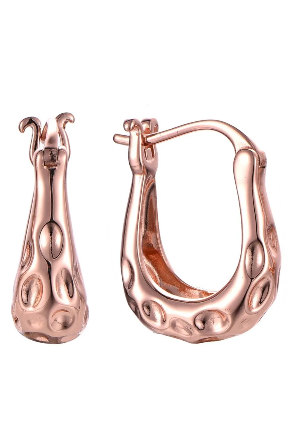 Akalia Waterproof Rose Gold Plated Irregular Hoop Earrings sold by Reitmans