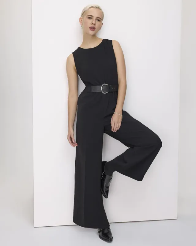 Sleeveless Jumpsuit with Wrap Detail at Back sold by Reitmans