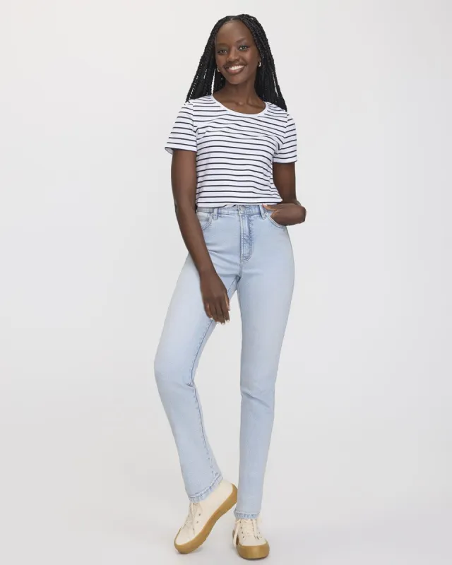 Slim-Leg High-Rise Jean - The Vintage - Tall sold by Reitmans