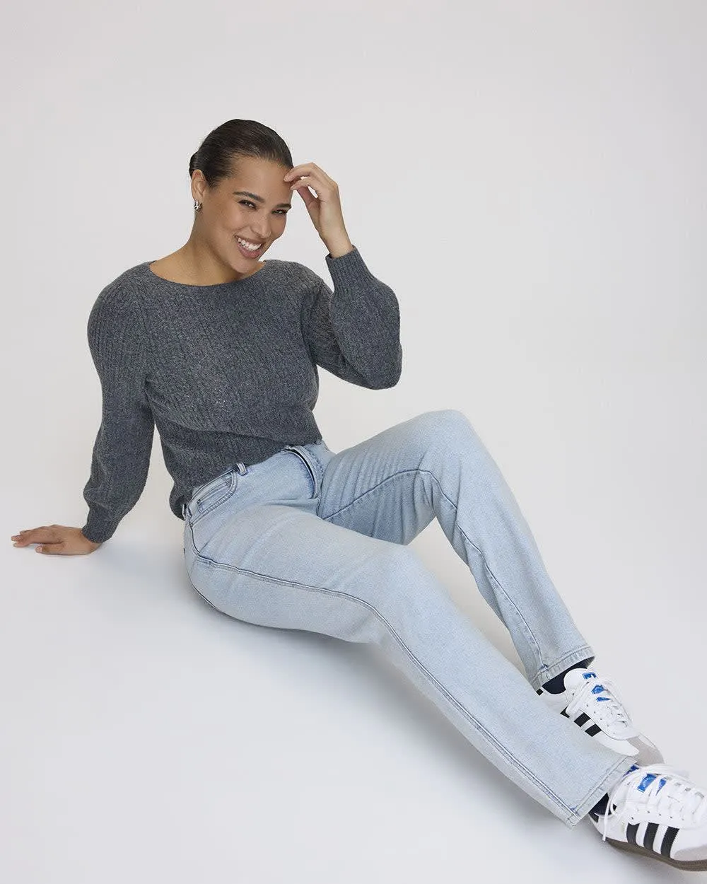 Slim-Leg High-Rise Jean - The Vintage - Curvy Fit sold by Reitmans product image thumbnail 3