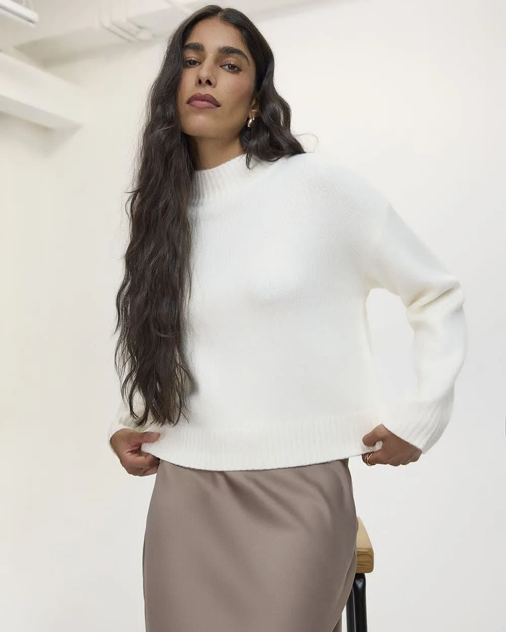 Long-Sleeve Turtle-Neck PlushSoft Sweater sold by Reitmans product image thumbnail 3