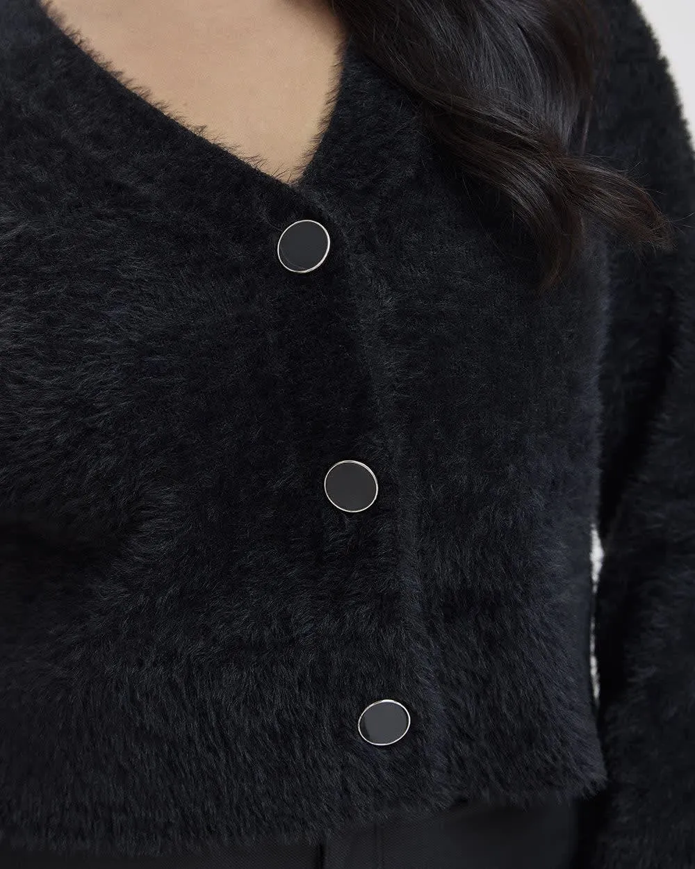 Long-Sleeve V-Neck Cardigan sold by Reitmans product image thumbnail 4