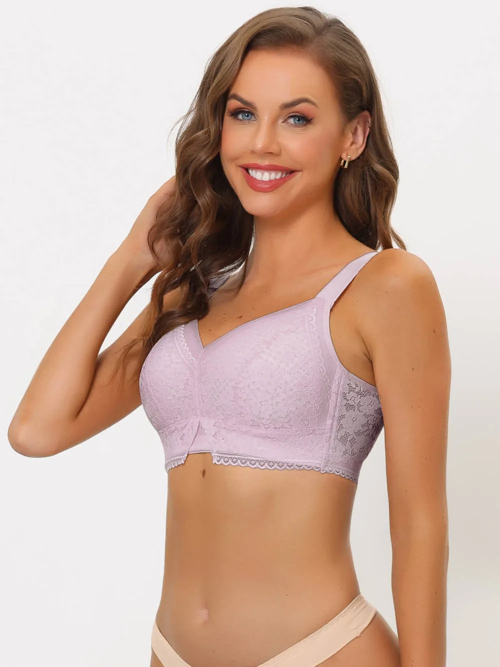 Allegra K - U Back Wireless Lace Bras Pack, Light Purple sold by Reitmans product image thumbnail 4