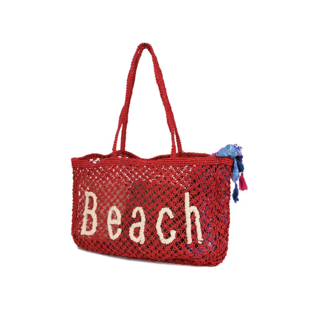 Aaron Leather Goods- Woven Jute Tote Bag - Beach sold by Reitmans product image thumbnail 2