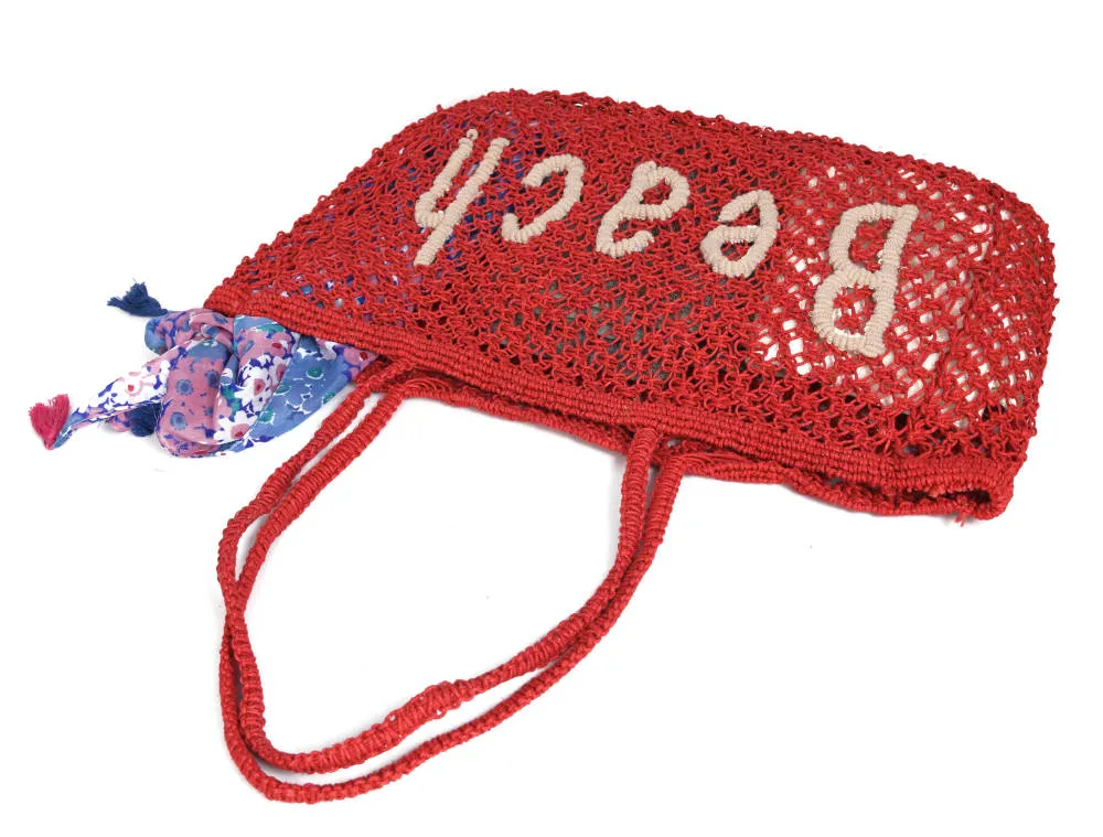 Aaron Leather Goods- Woven Jute Tote Bag - Beach sold by Reitmans product image thumbnail 4