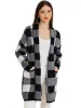 INSPIRE CHIC - Plaid Open Front Sweater Cardigan sold by Reitmans