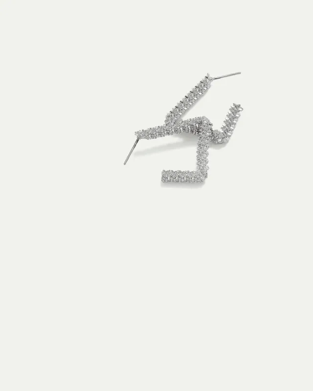 Squared Textured Hoops made by Reitmans