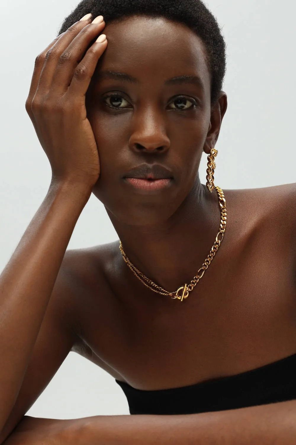 Classicharms-Gold Double Layered Solitaire Zirconia Pendant Necklace sold by Reitmans product image thumbnail 3