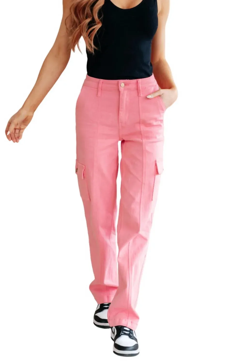 Judy Blue - High Rise Cargo Straight Jeans sold by Reitmans product image thumbnail 5