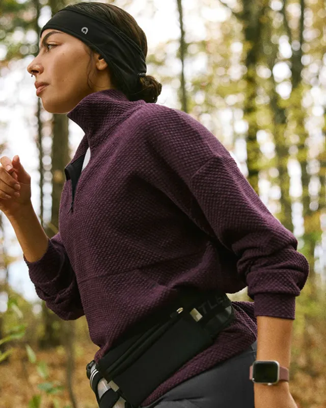 Half-Zip Textured Pullover - Hyba sold by Reitmans