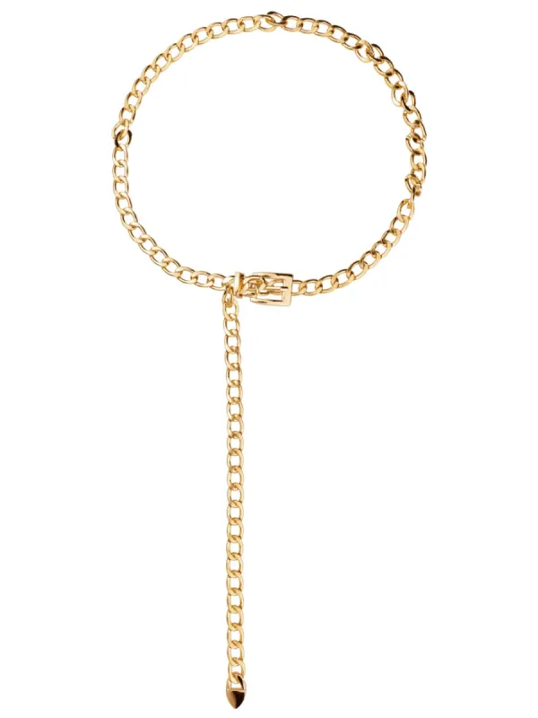 Allegra K- Metal Chain Belts Square Buckle sold by Reitmans