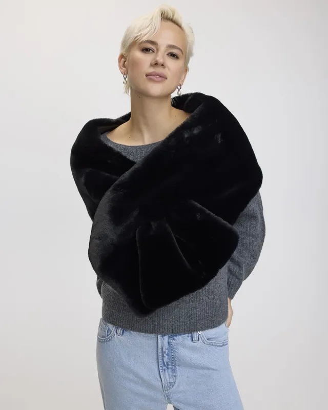 Faux Fur Shawl sold by Reitmans