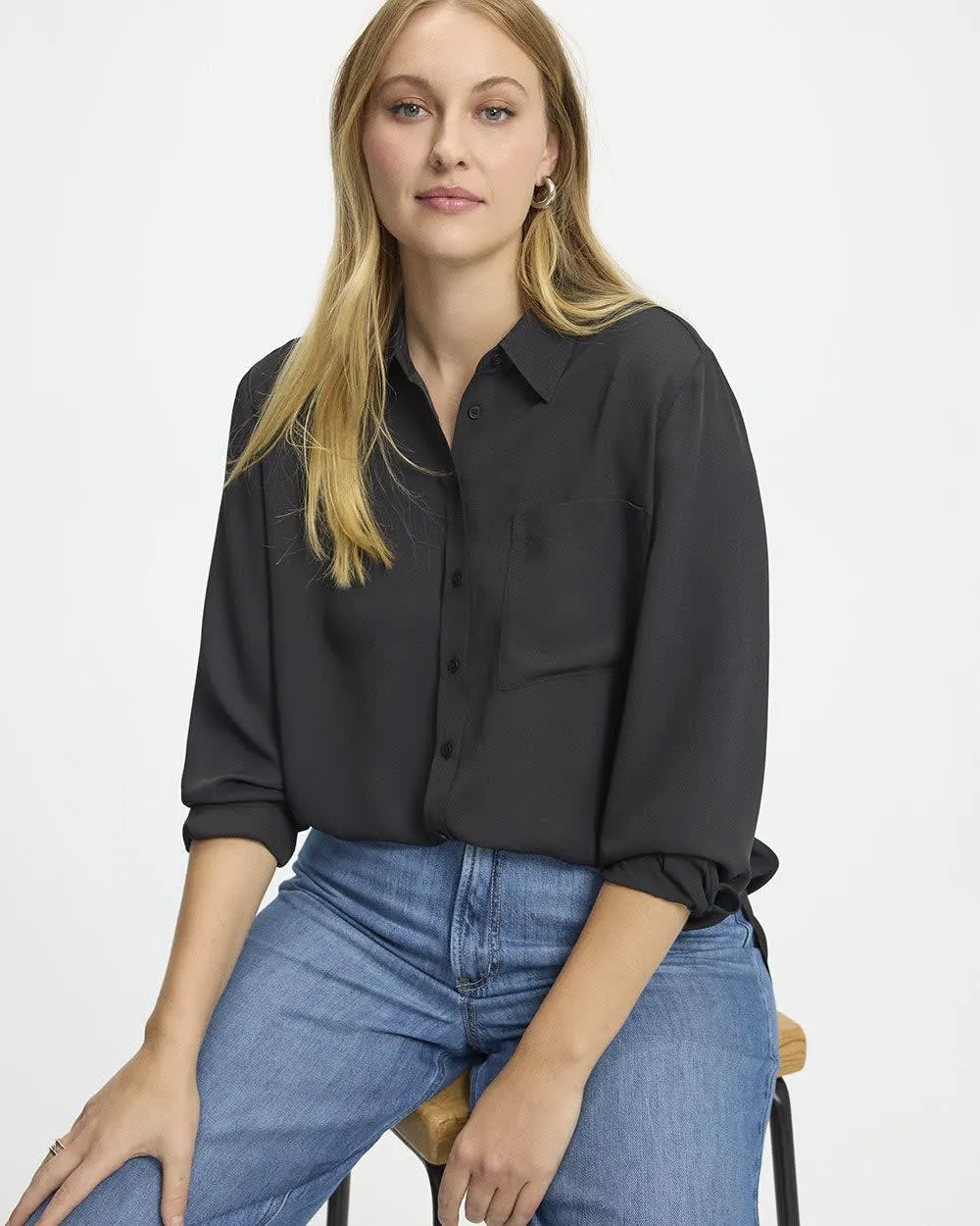 Long-Sleeve Blouse - R Essentials sold by Reitmans product image thumbnail 3
