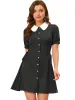 Allegra K- Vintage Lace Up Button Down Dress sold by Reitmans