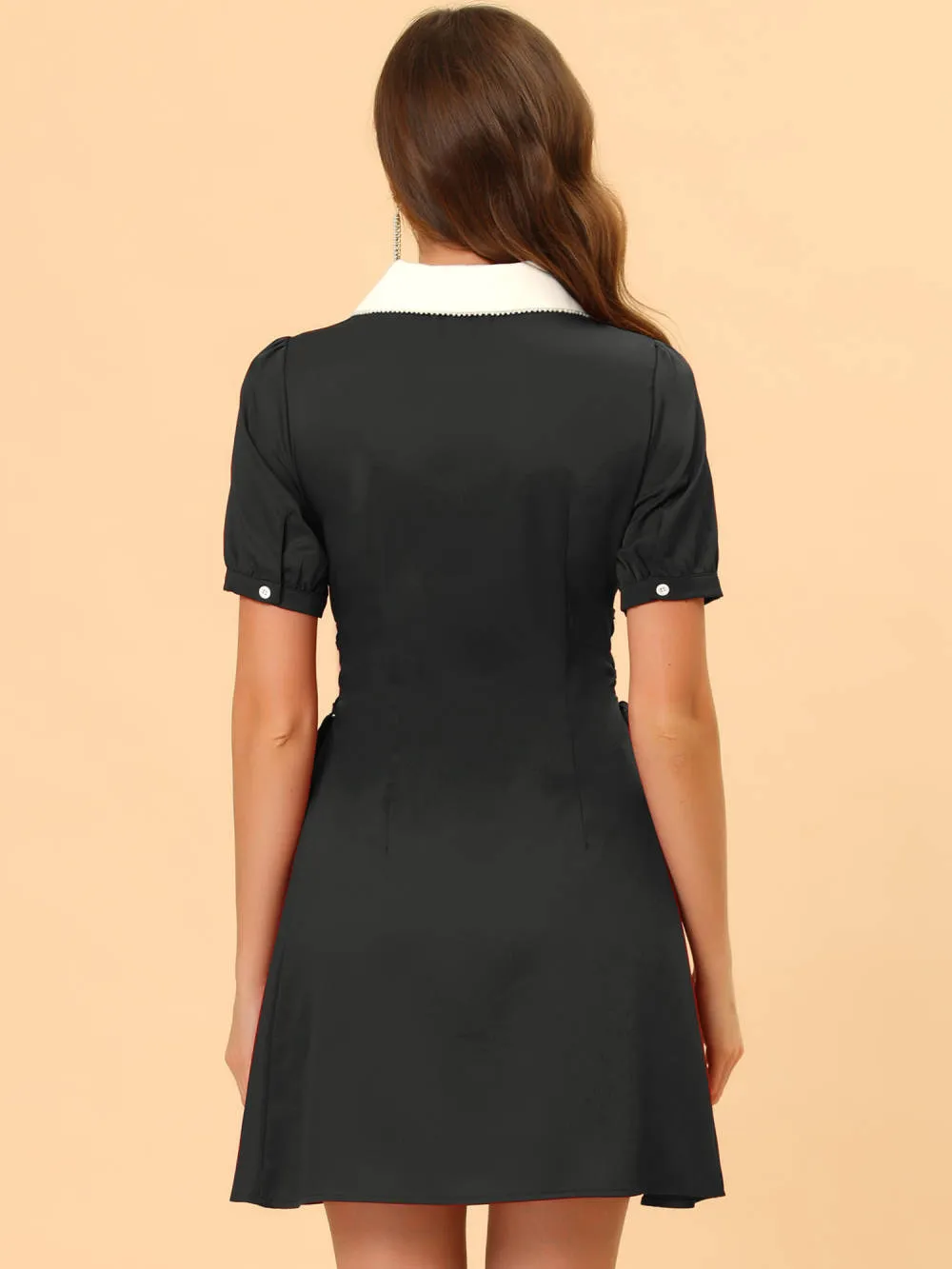 Allegra K- Vintage Lace Up Button Down Dress sold by Reitmans product image thumbnail 4