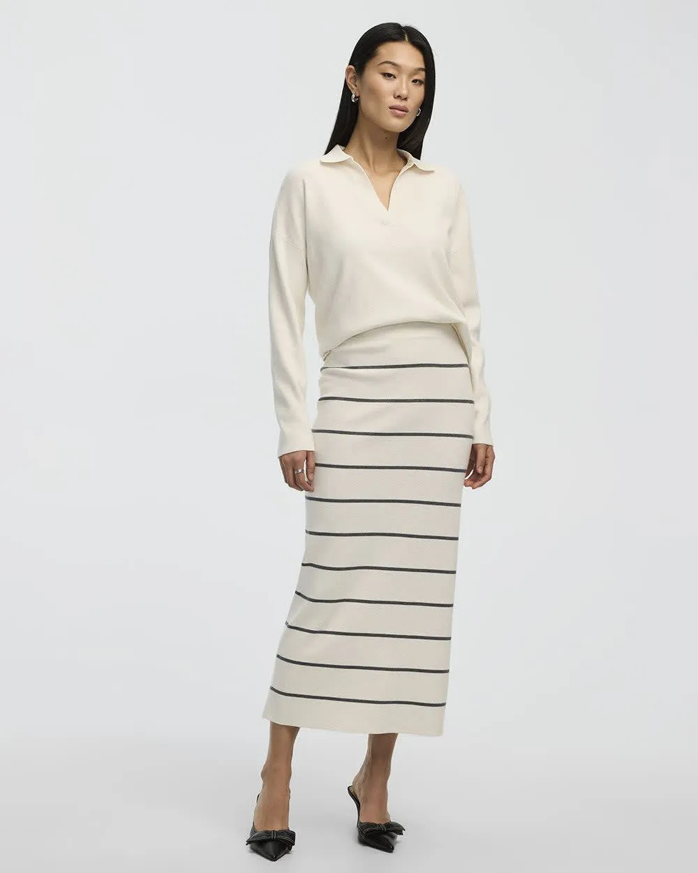 Fitted Knit Midi Skirt sold by Reitmans