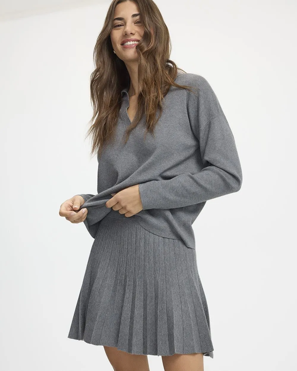 Mini A-Line Pleated Skirt sold by Reitmans product image thumbnail 3