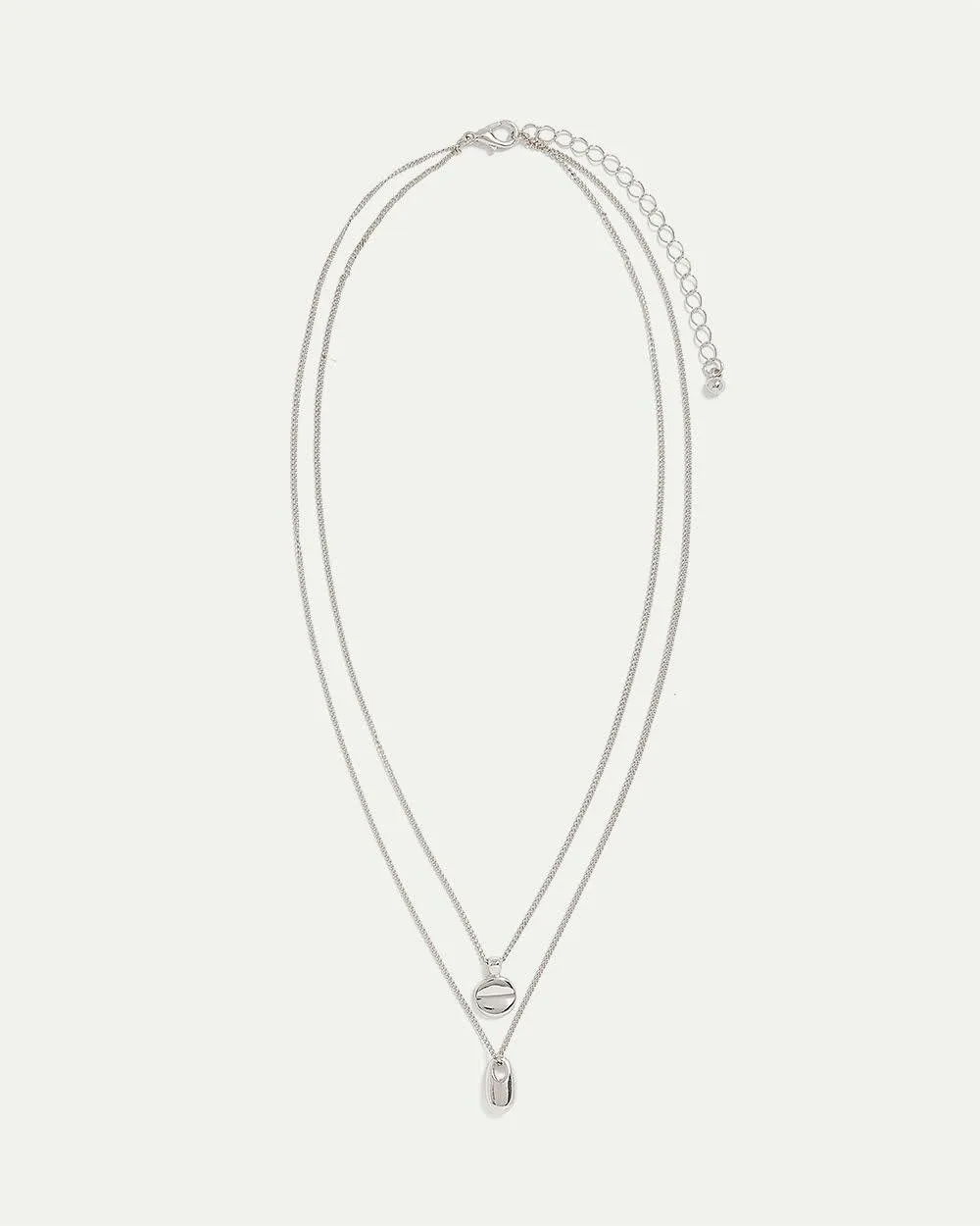 Double-Layer Short Necklace with Metal Pendants sold by Reitmans product image thumbnail 2