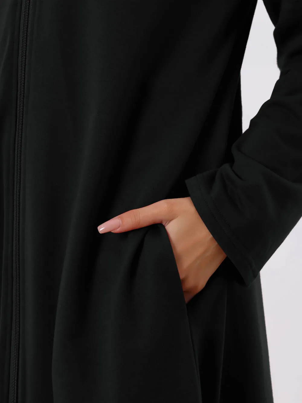 cheibear - Zip Front Hooded Long Nightshirt sold by Reitmans product image thumbnail 5