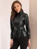 Allegra K- Faux Leather PU Biker Jackets sold by Reitmans