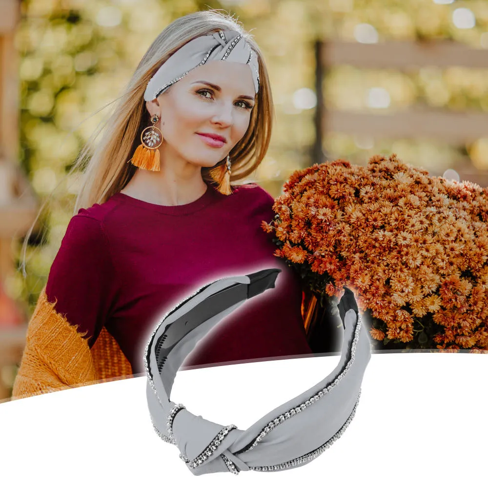 Unique Bargains - Top Knotted Rhinestone Trim Wide Headbands sold by Reitmans product image thumbnail 2