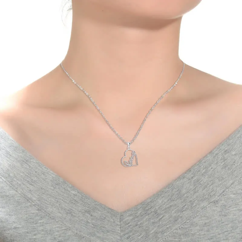 Genevive Classy " Love " Heart Shape Pendant Necklace sold by Reitmans product image thumbnail 4