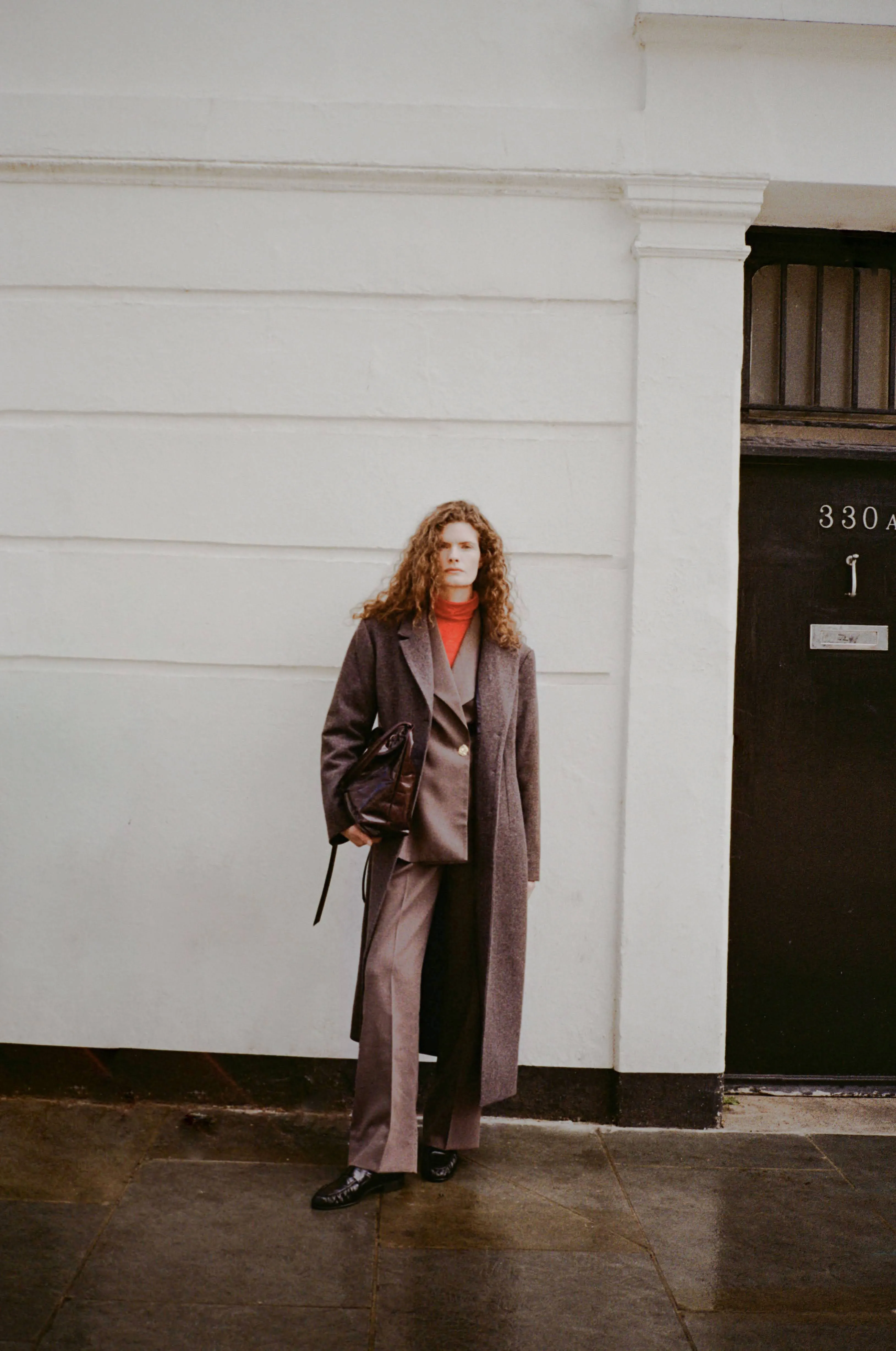 Jolene Coat Wool Blend Twill Mole Brown sold by Rejina Pyo product image thumbnail 2