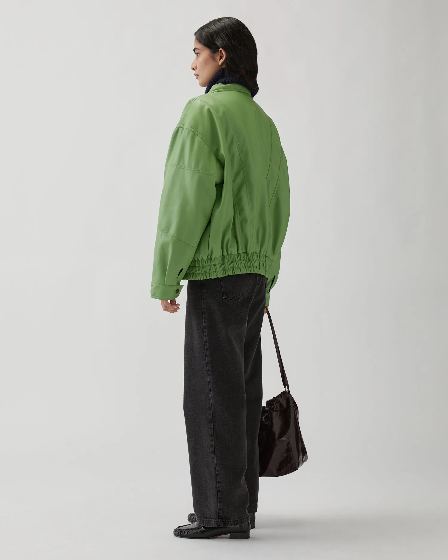 Madison Jacket Faux Leather Green sold by Rejina Pyo product image thumbnail 5