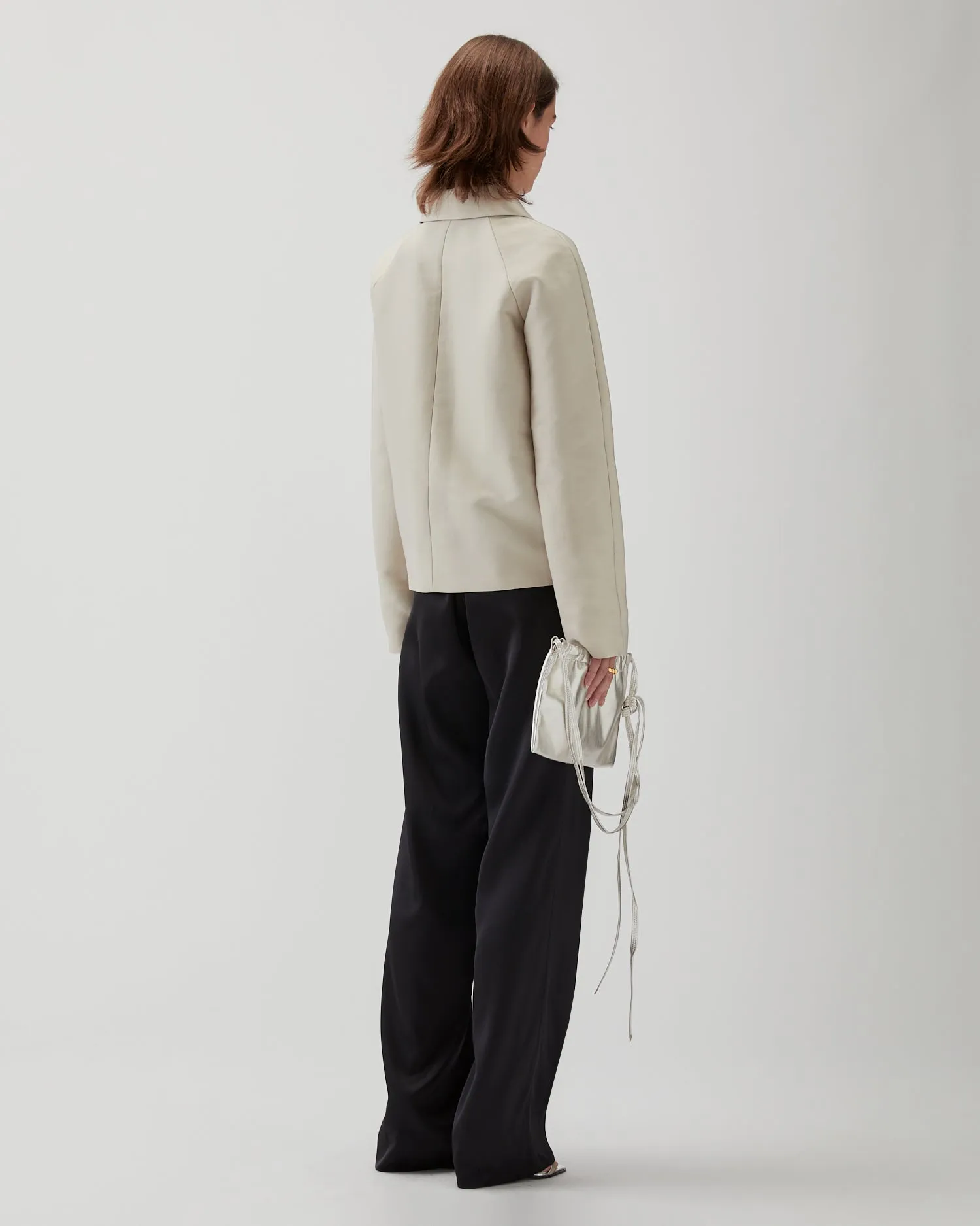 Paola Jacket Sateen Cotton Blend Twill Pearl sold by Rejina Pyo product image thumbnail 3