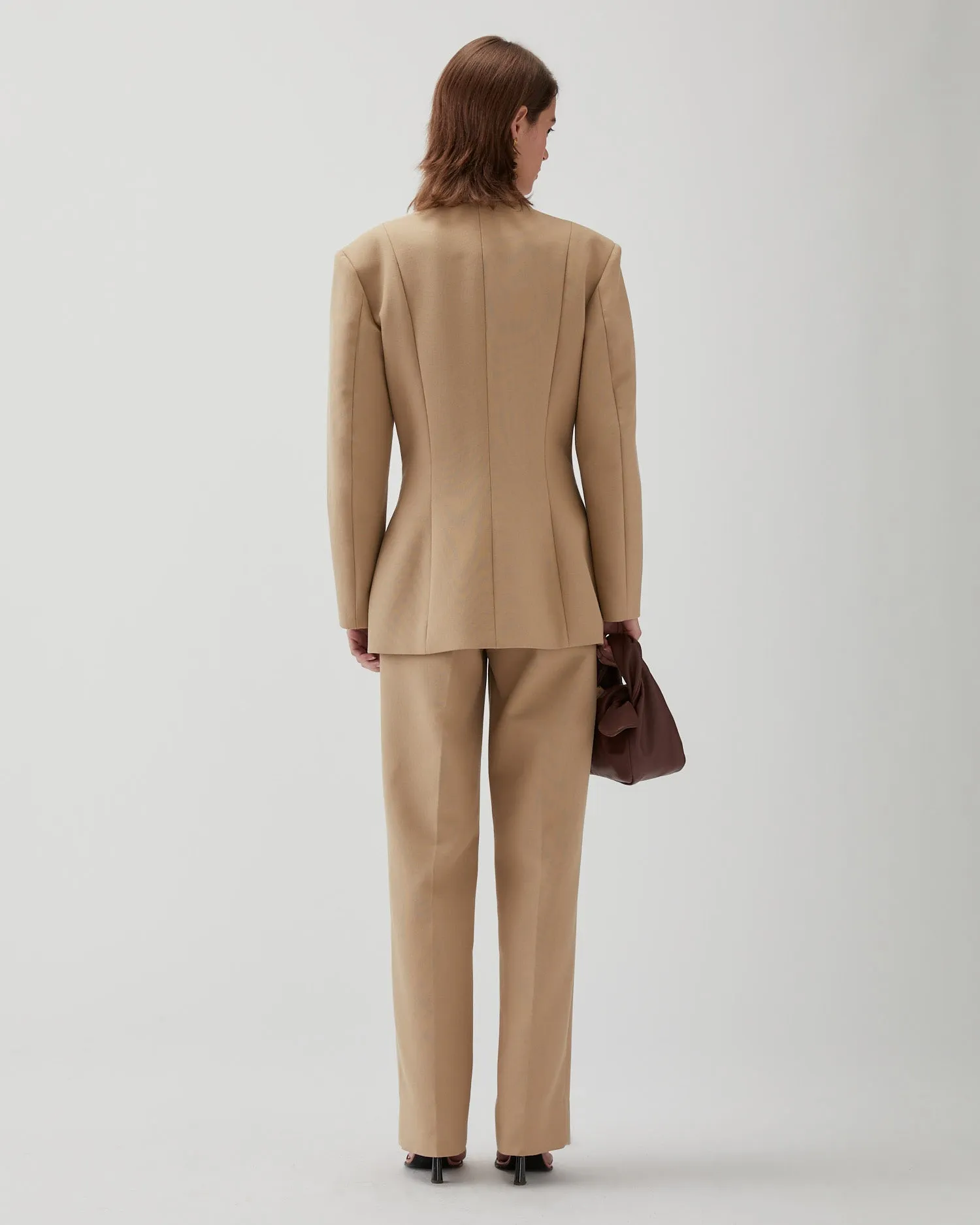 Leila Blazer Cotton Silk Double-face Beige sold by Rejina Pyo product image thumbnail 5