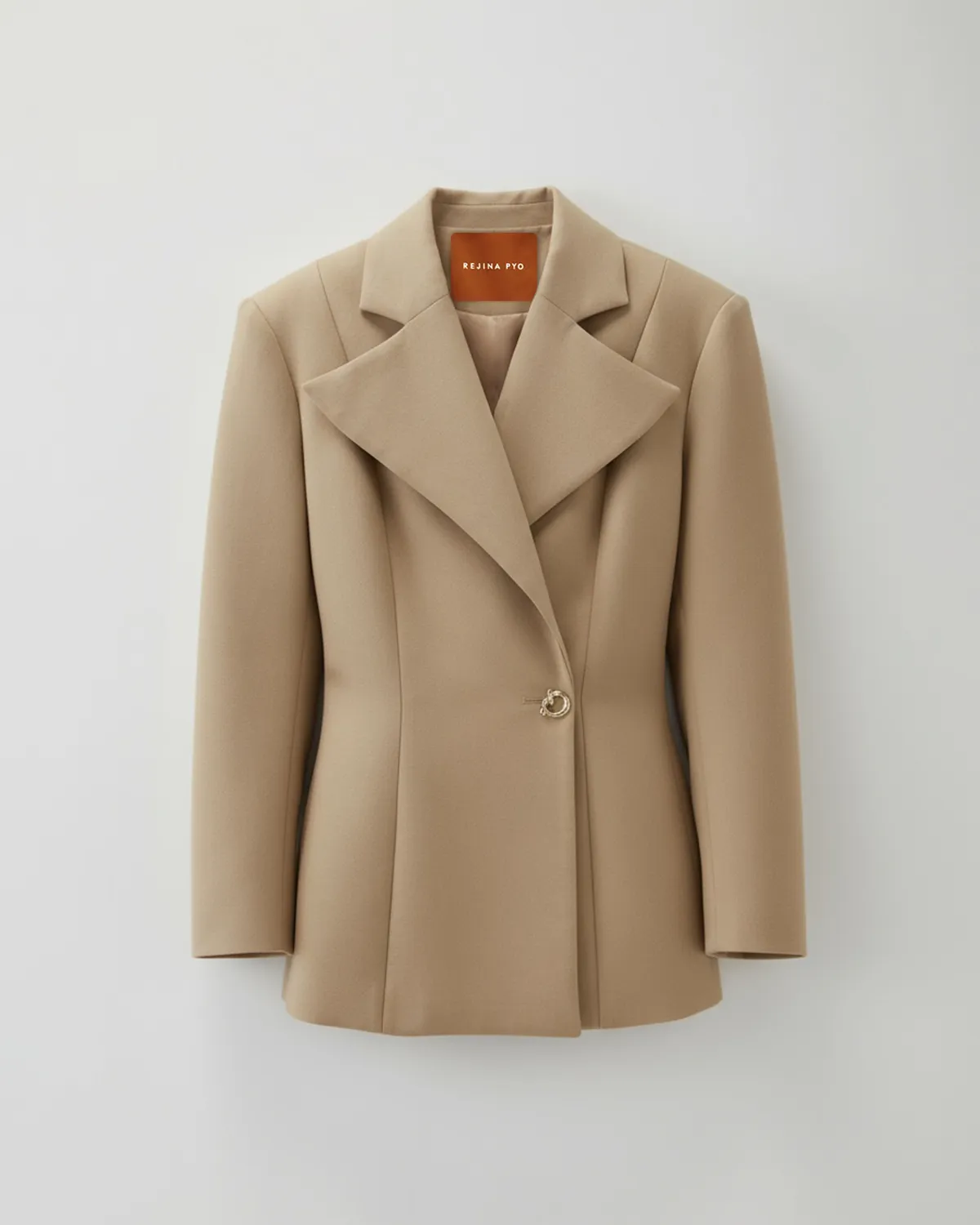 Leila Blazer Cotton Silk Double-face Beige sold by Rejina Pyo product image thumbnail 2