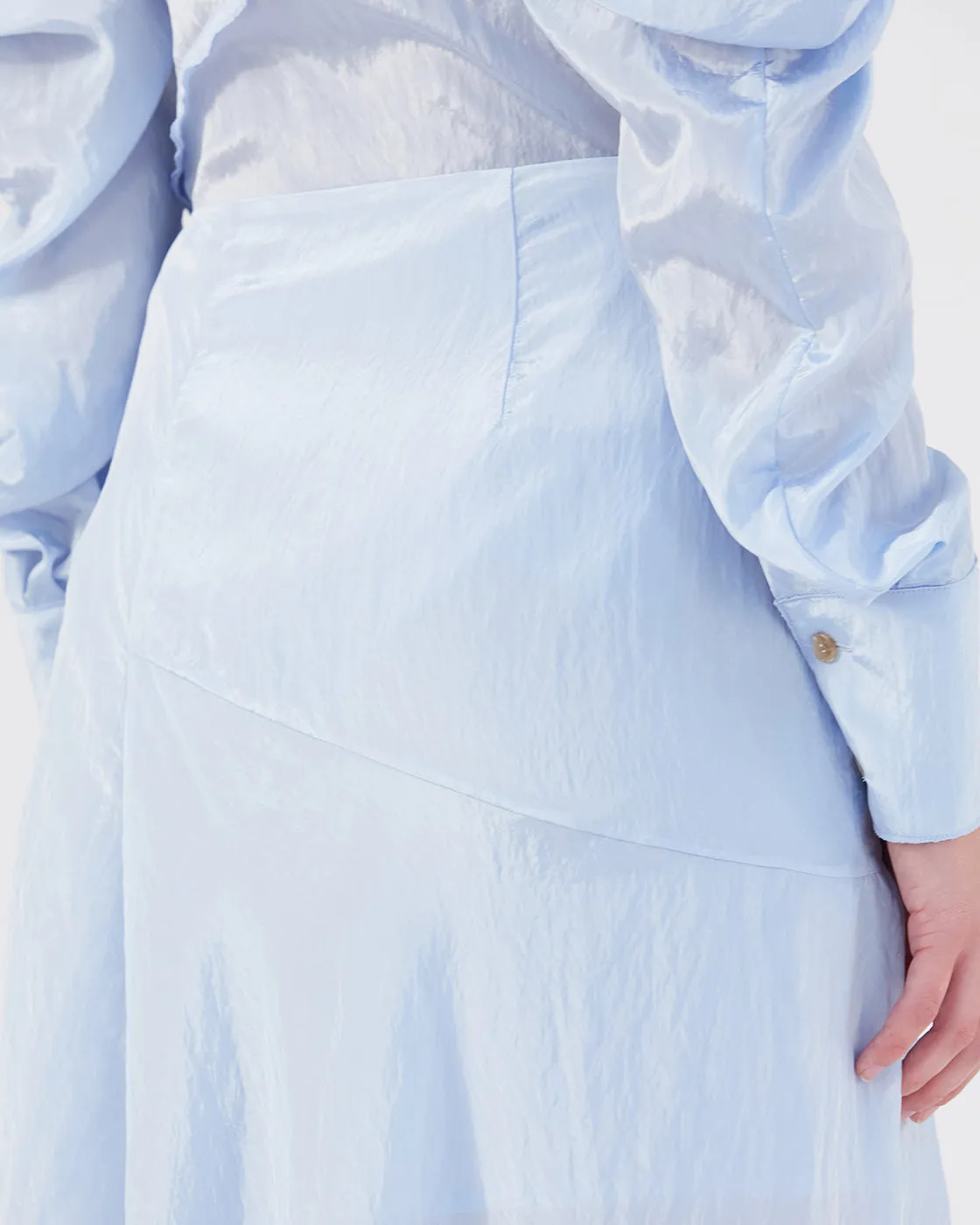 Ria Skirt Viscose Blend Crinkle Blue sold by Rejina Pyo product image thumbnail 4