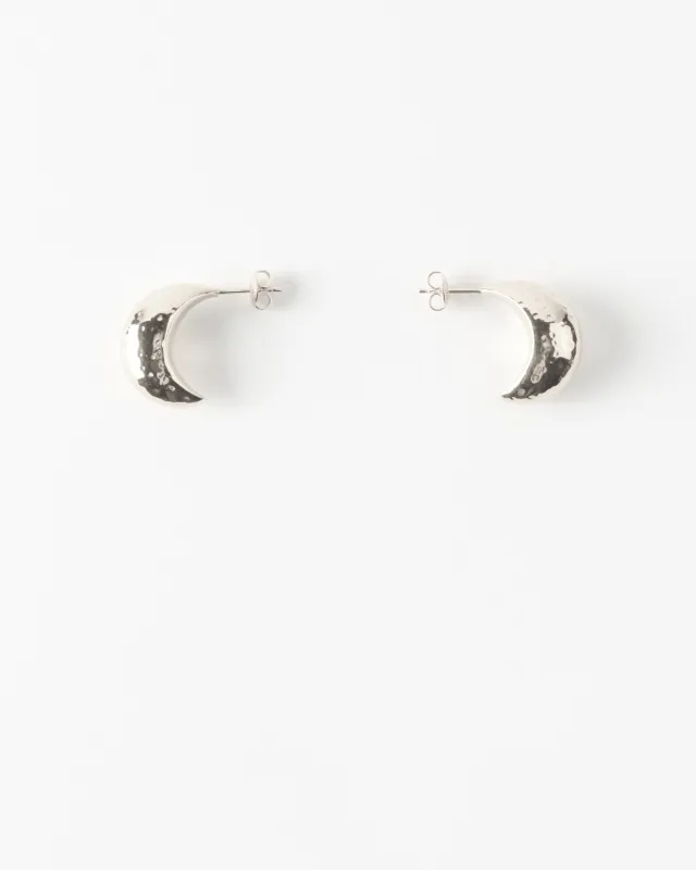 Large Moon Hoops Silver Plated sold by Rejina Pyo