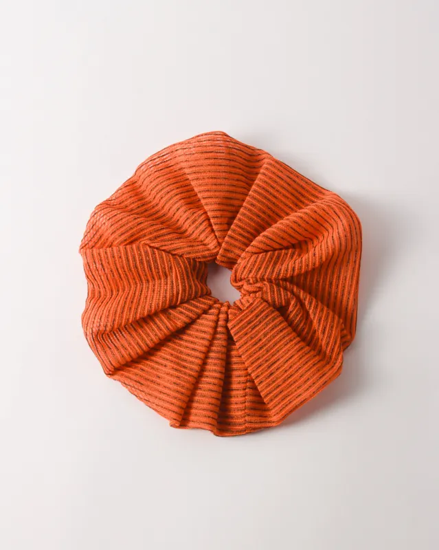 Scrunchie Mesh Stripe Orange sold by Rejina Pyo
