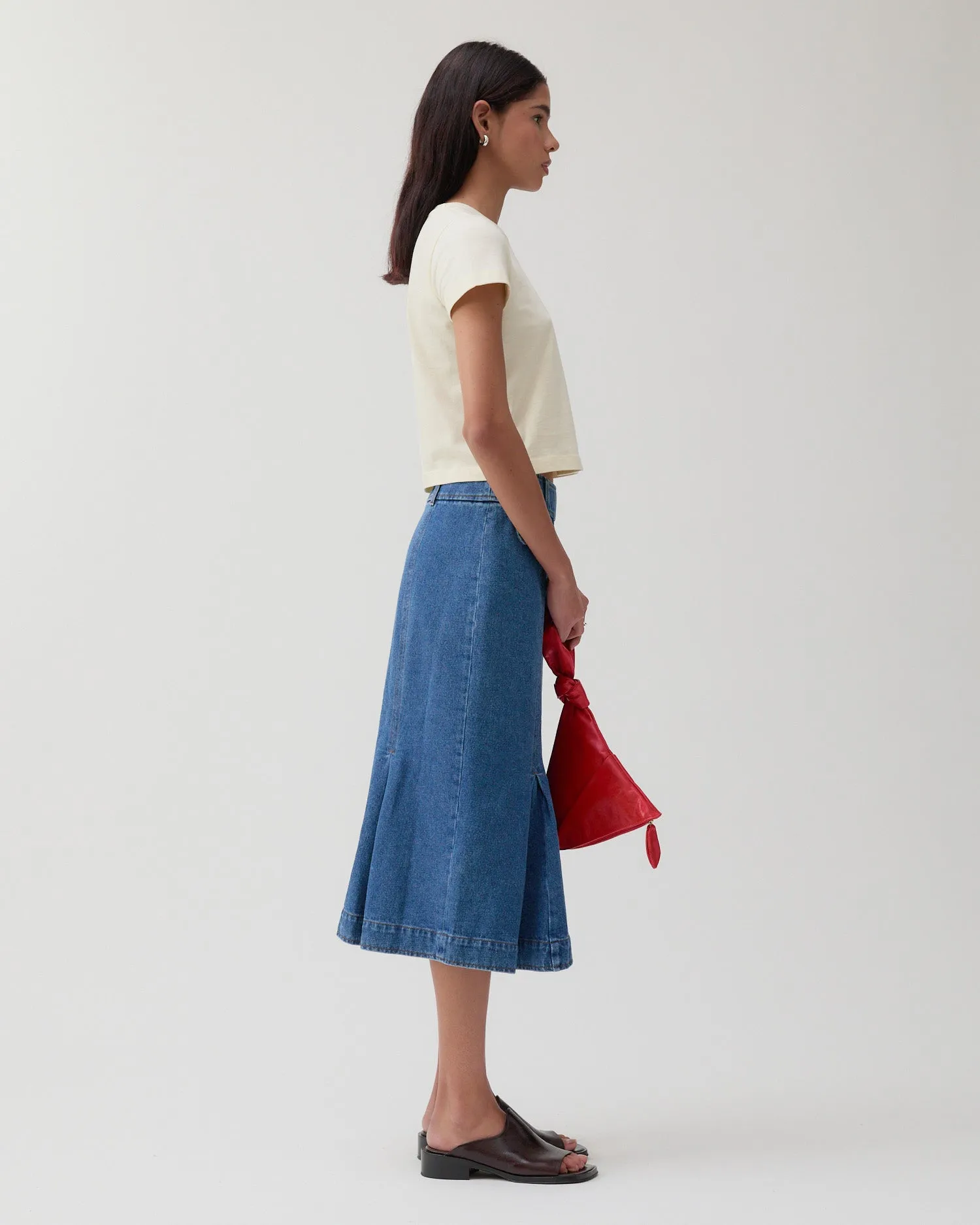 Monroe Skirt Organic Cotton Denim Blue sold by Rejina Pyo product image thumbnail 5