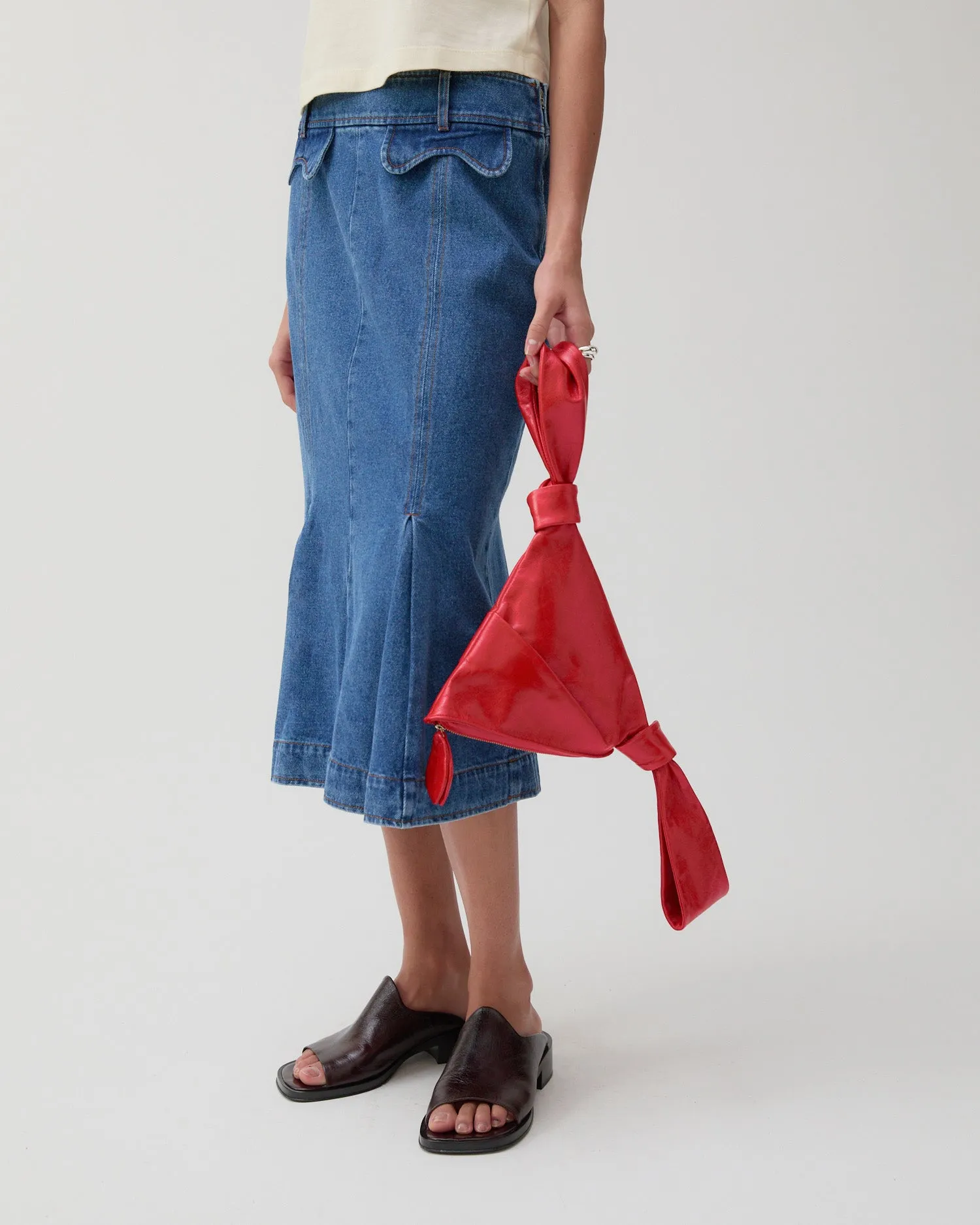 Monroe Skirt Organic Cotton Denim Blue sold by Rejina Pyo product image thumbnail 2